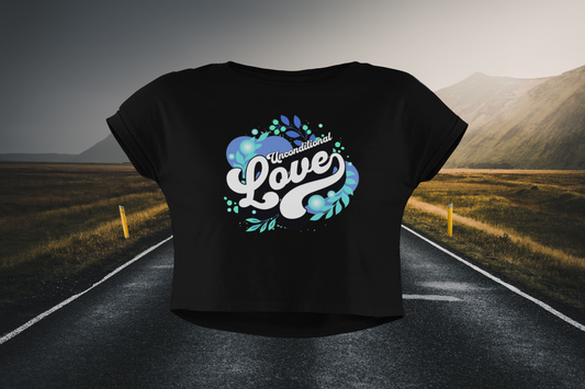 Unconditional Love Christian Crop Top