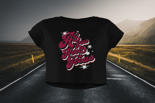 All You Need Is Jesus Christian Crop Top