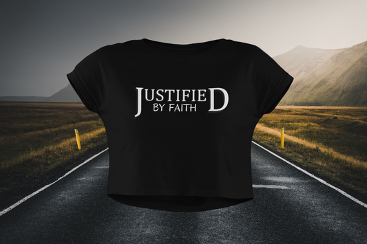 Justified By Faith Christian Crop Top