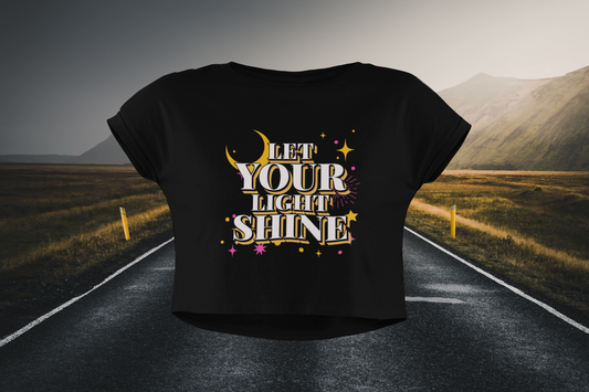 Let Your Light Shine Christian Crop Top