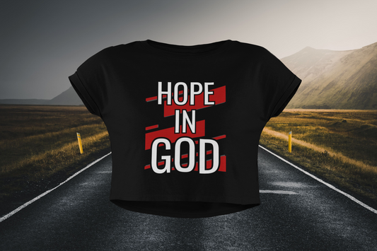 Hope In God Christian Crop Tee