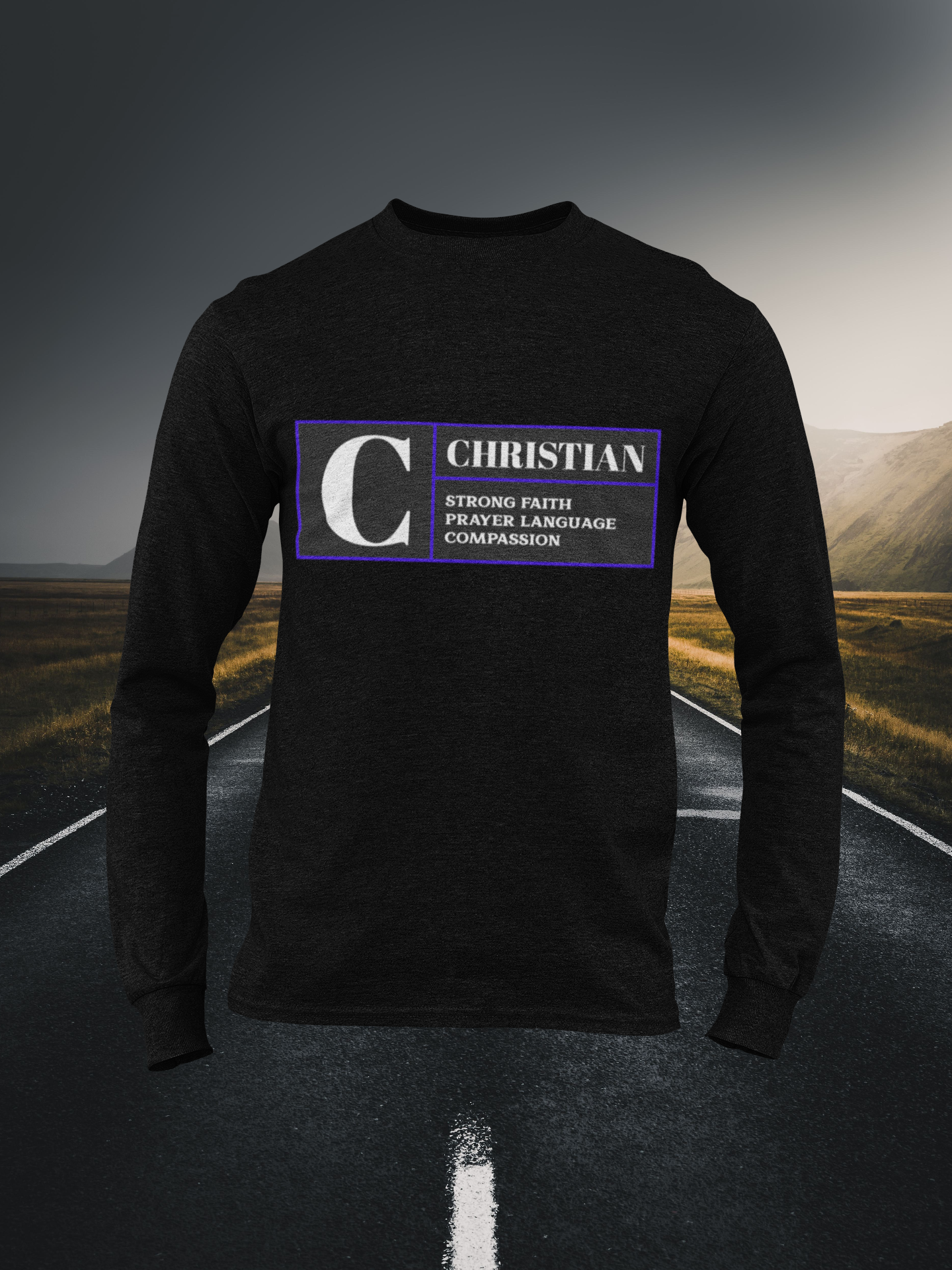 Rated C For Christian - Christian Long Sleeve Tee