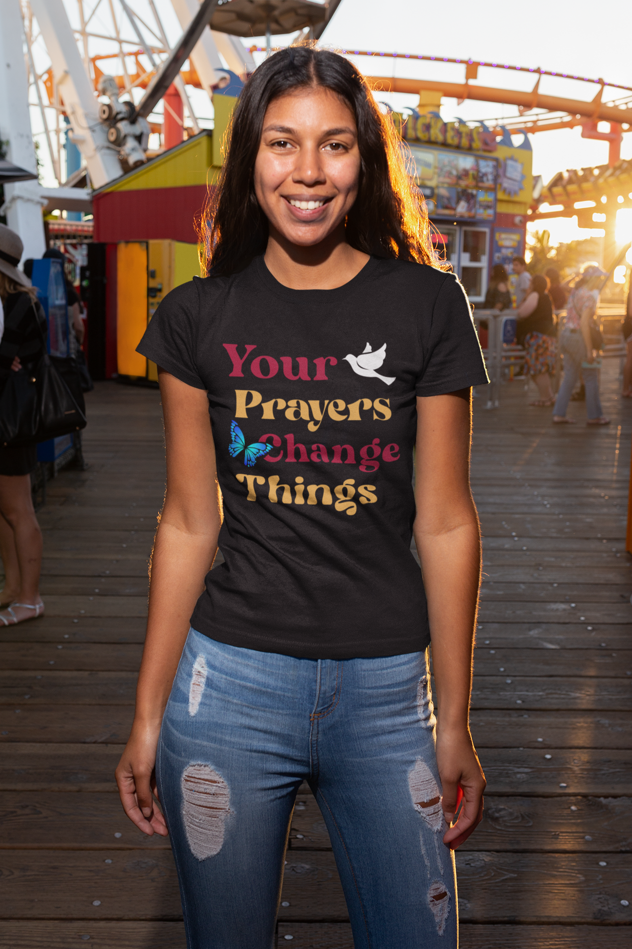 Your Prayers Change Things Christian T-shirt