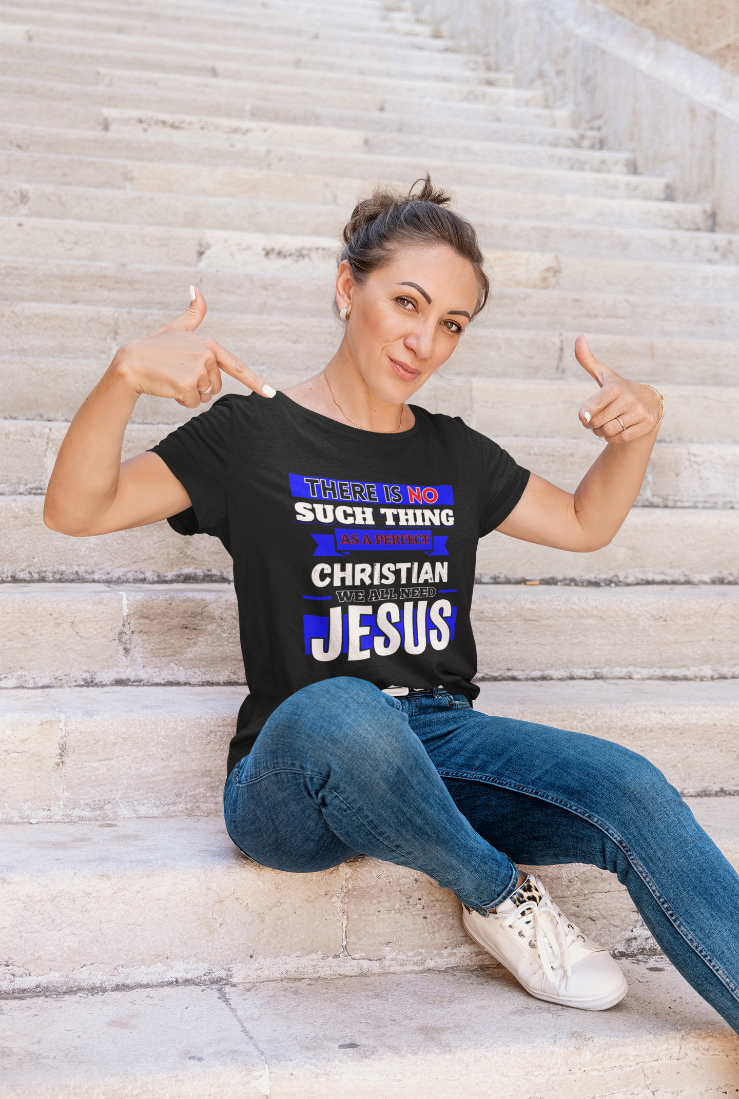 There Is No Such Thing As A Perfect Christian - Christian T-shirt