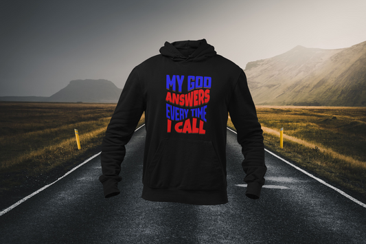 My God Answers Christian Hoodie