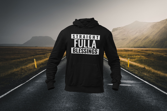 Straight Full of Blessings Christian Hoodie