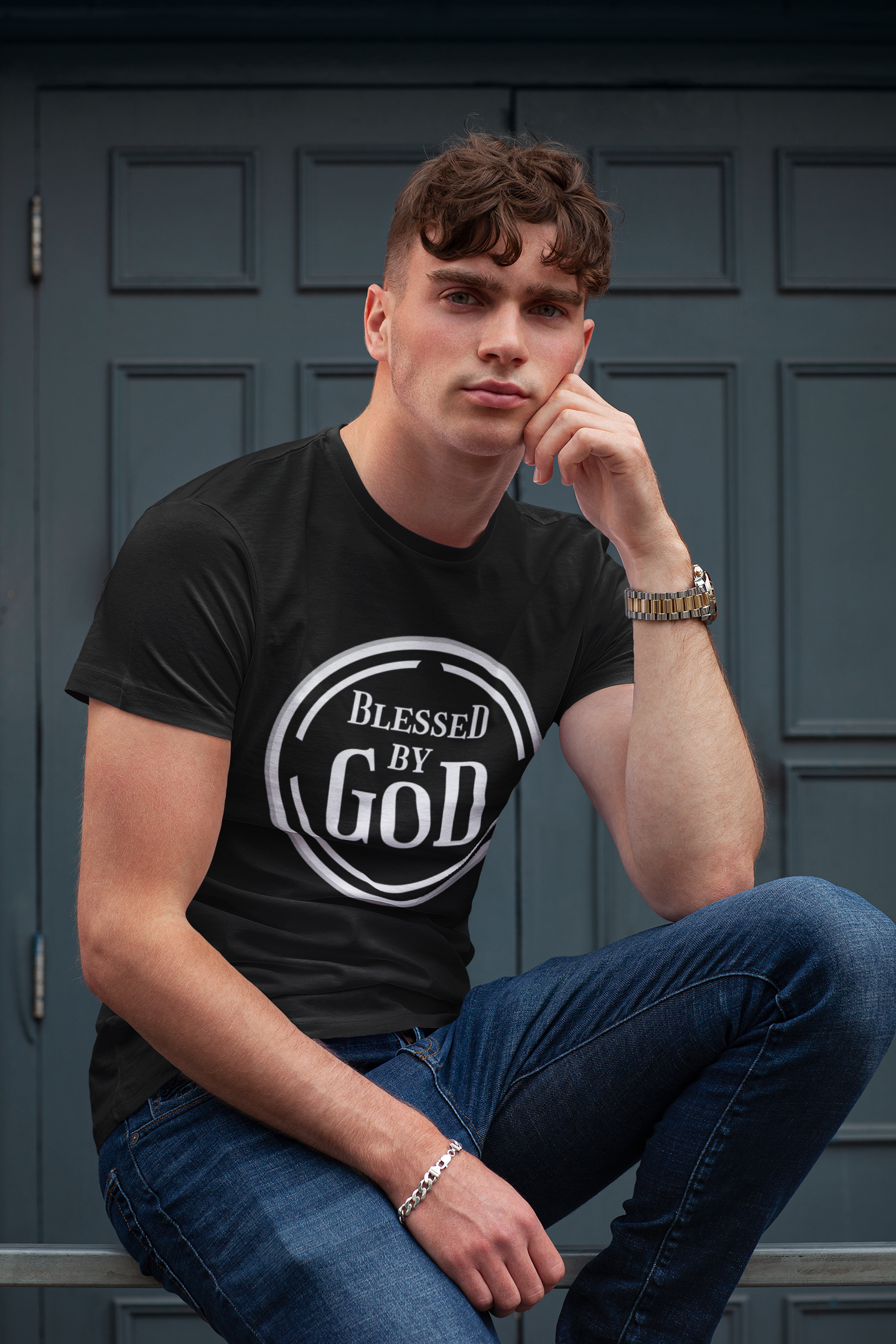 Blessed By God Christian T-shirt