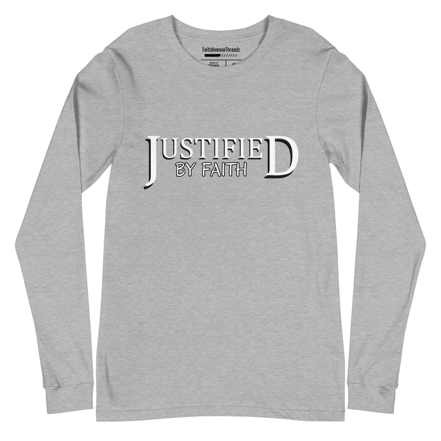 Justified By Faith Christian Long Sleeve Tee