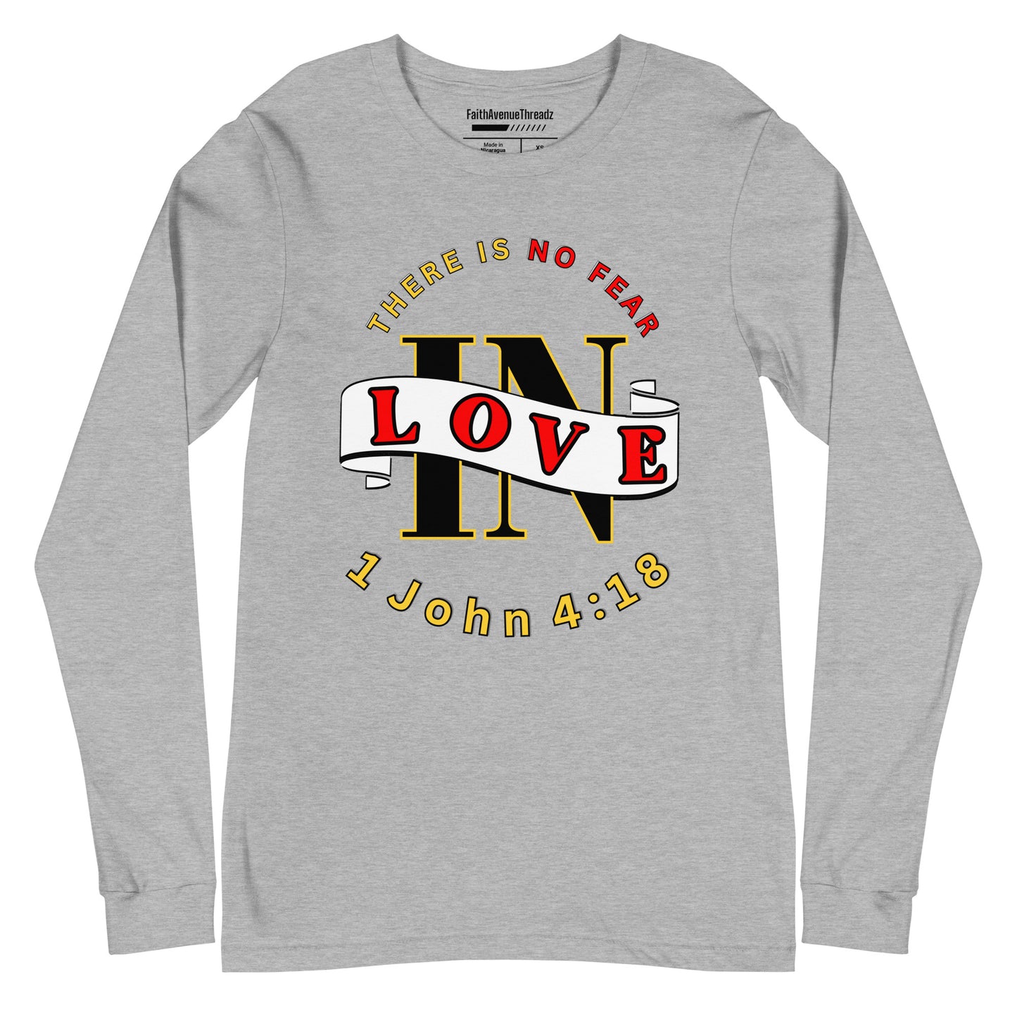 No Fear In Love Christian Long Sleeve Tee