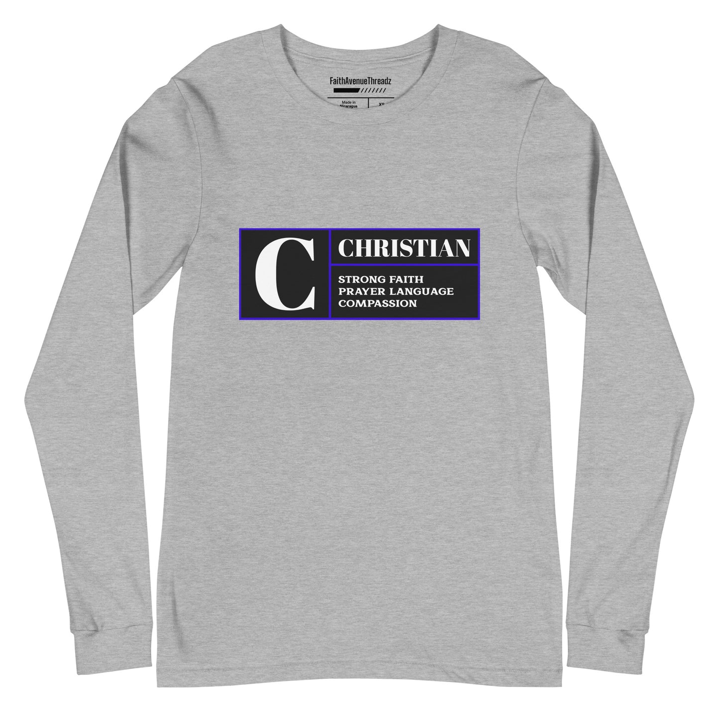 Rated C For Christian - Christian Long Sleeve Tee