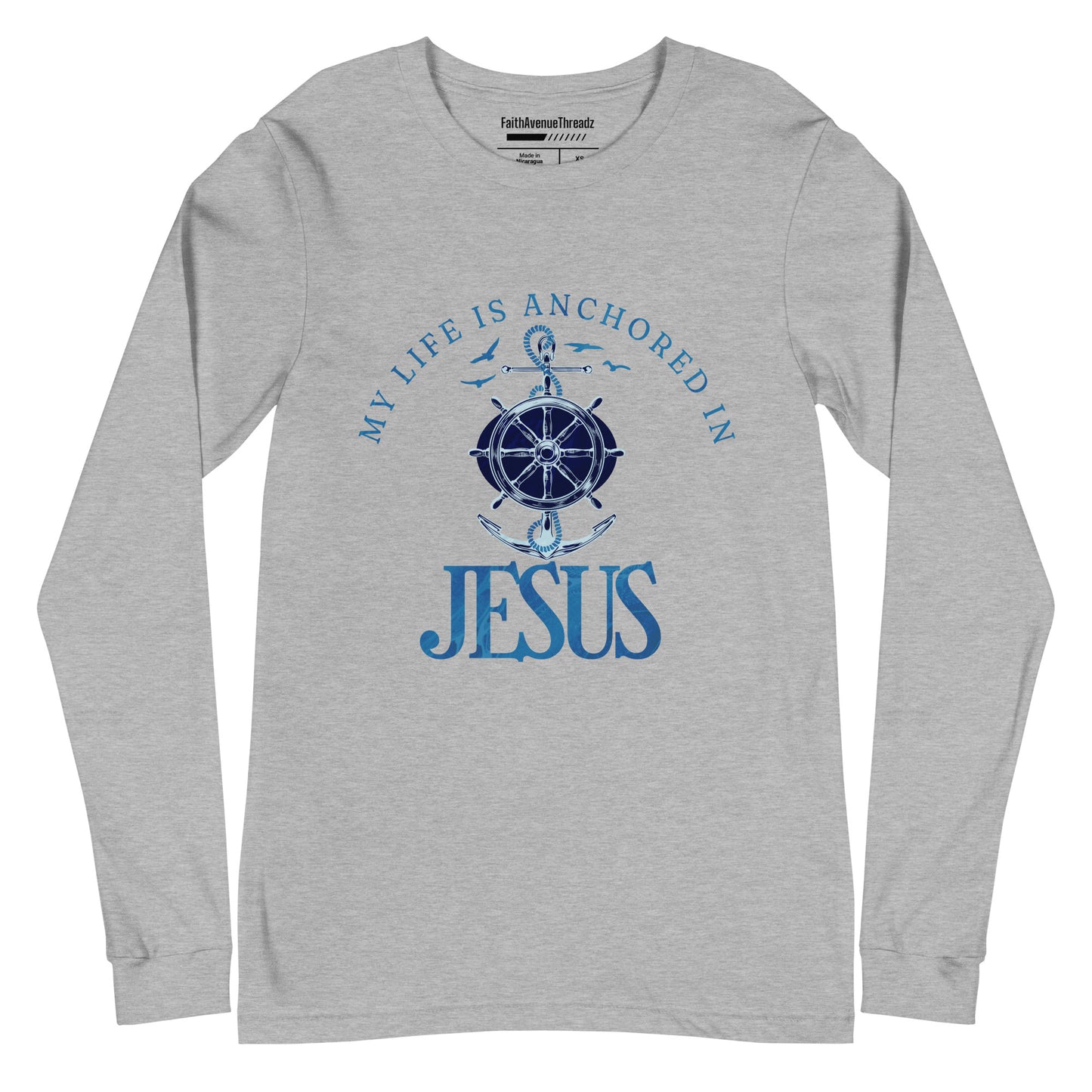 Anchored In Jesus Christian Long Sleeve Tee