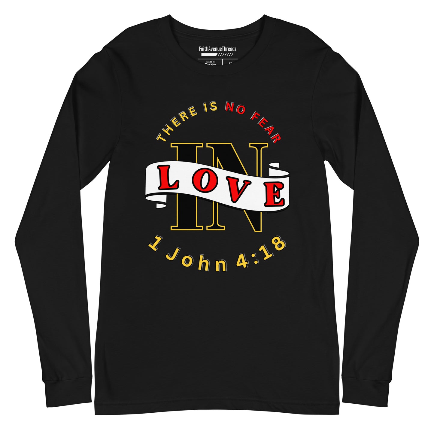 No Fear In Love Christian Long Sleeve Tee