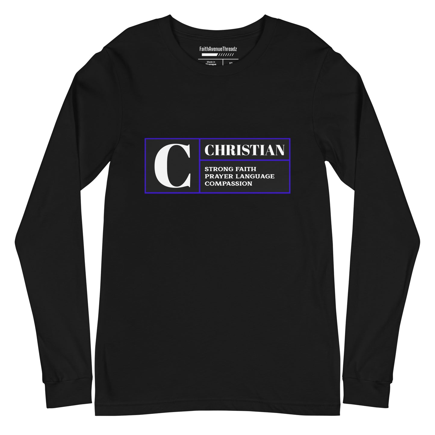 Rated C For Christian - Christian Long Sleeve Tee