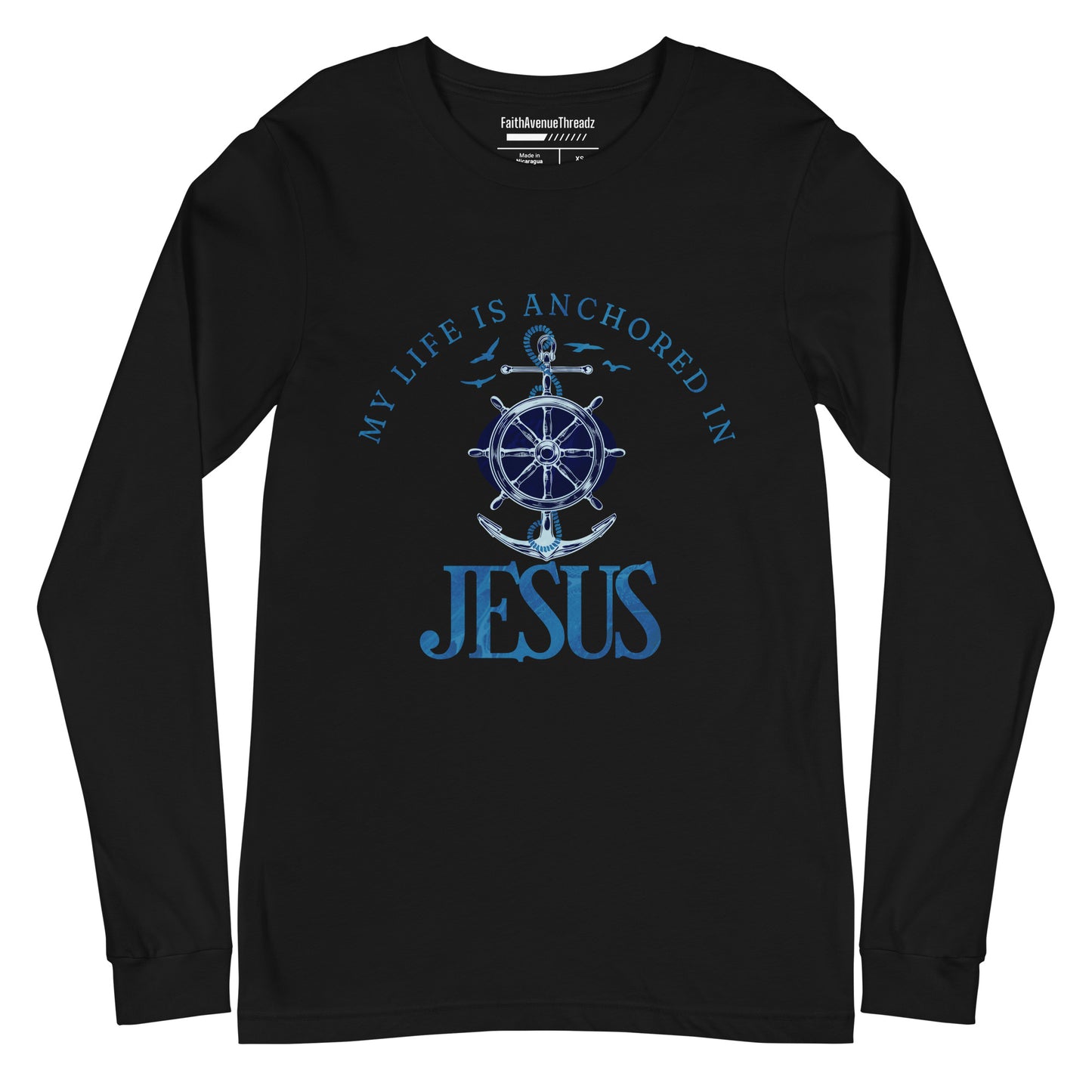 Anchored In Jesus Christian Long Sleeve Tee
