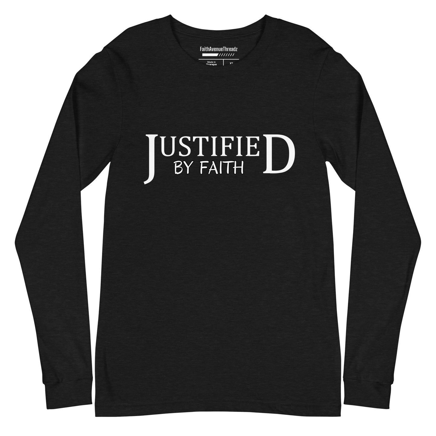 Justified By Faith Christian Long Sleeve Tee