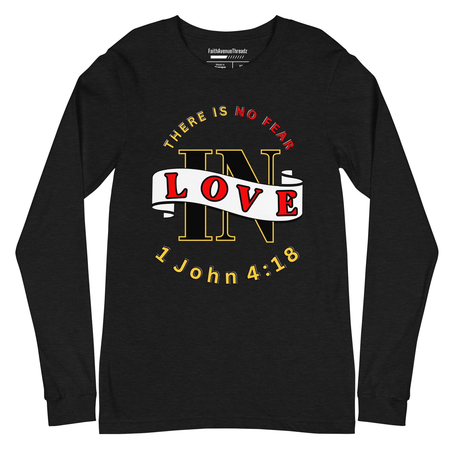 No Fear In Love Christian Long Sleeve Tee