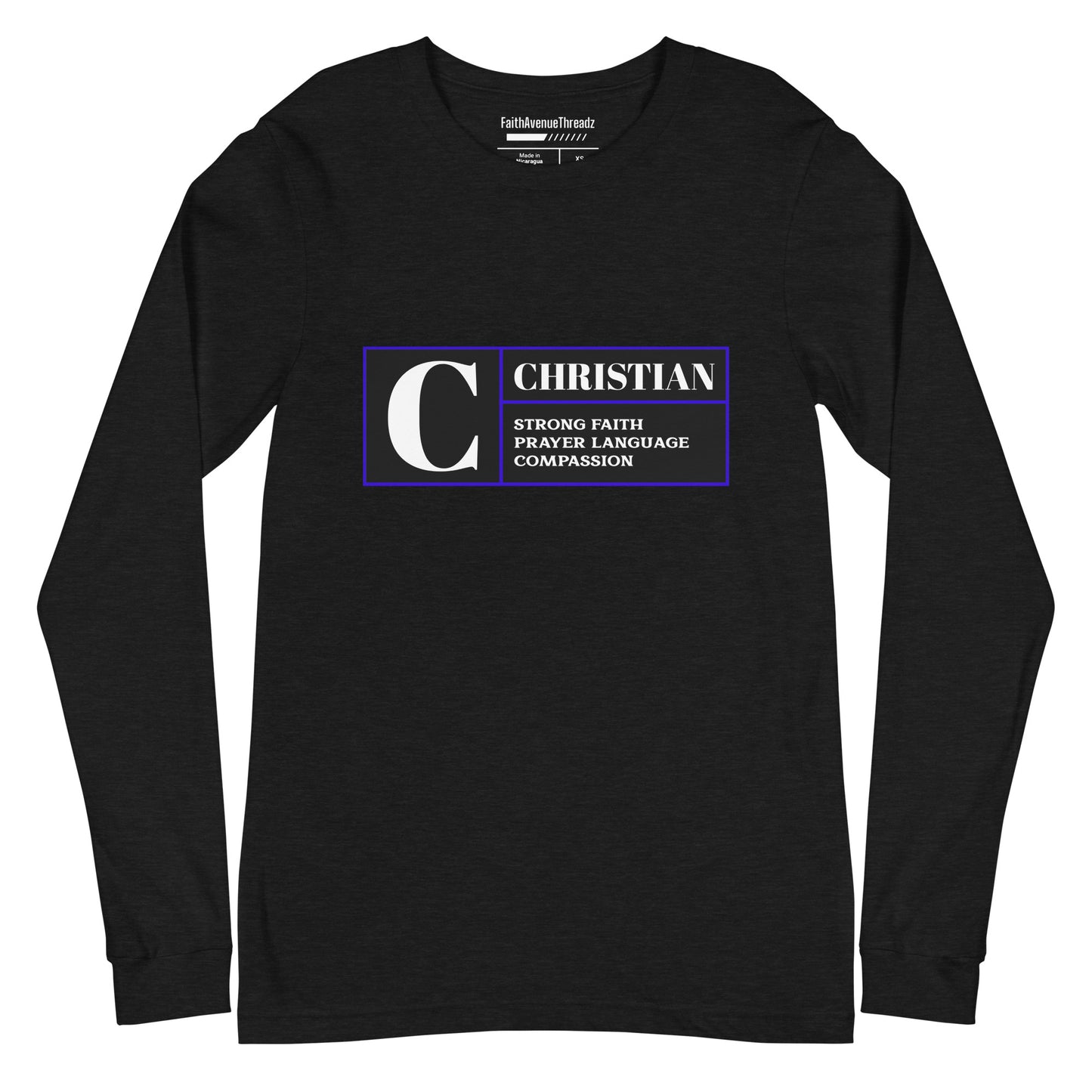 Rated C For Christian - Christian Long Sleeve Tee