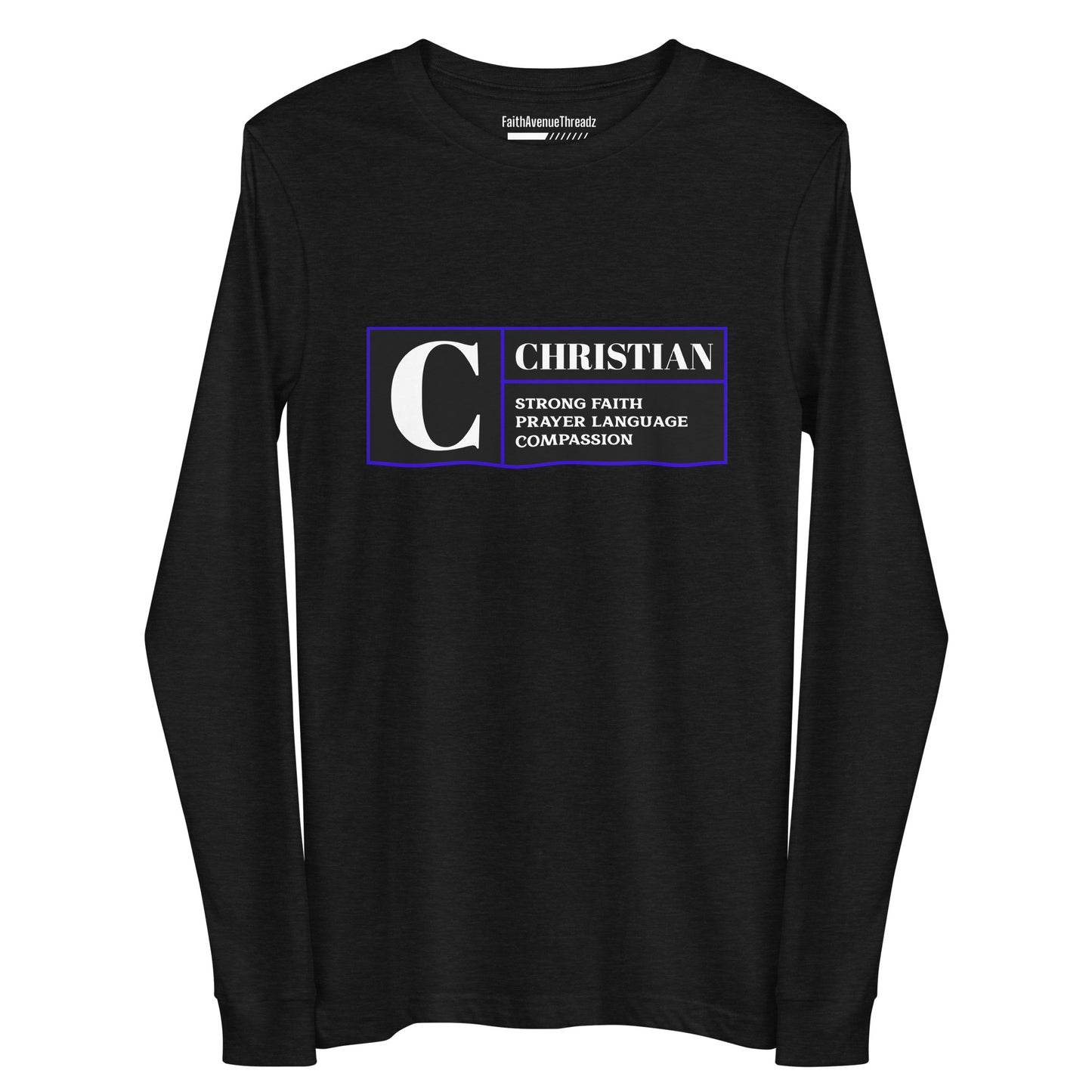 Rated C For Christian - Christian Long Sleeve Tee