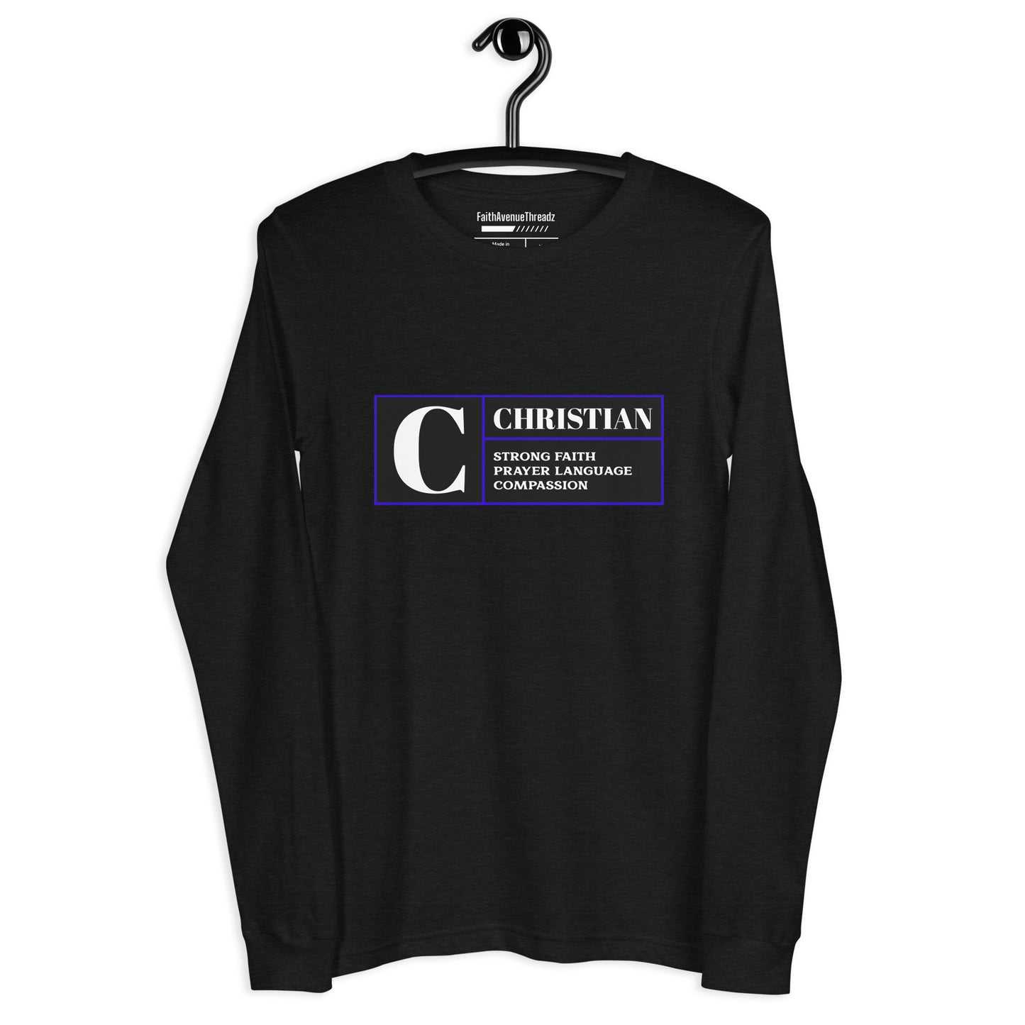 Rated C For Christian - Christian Long Sleeve Tee