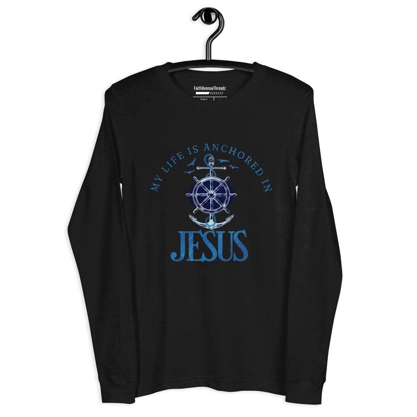 Anchored In Jesus Christian Long Sleeve Tee