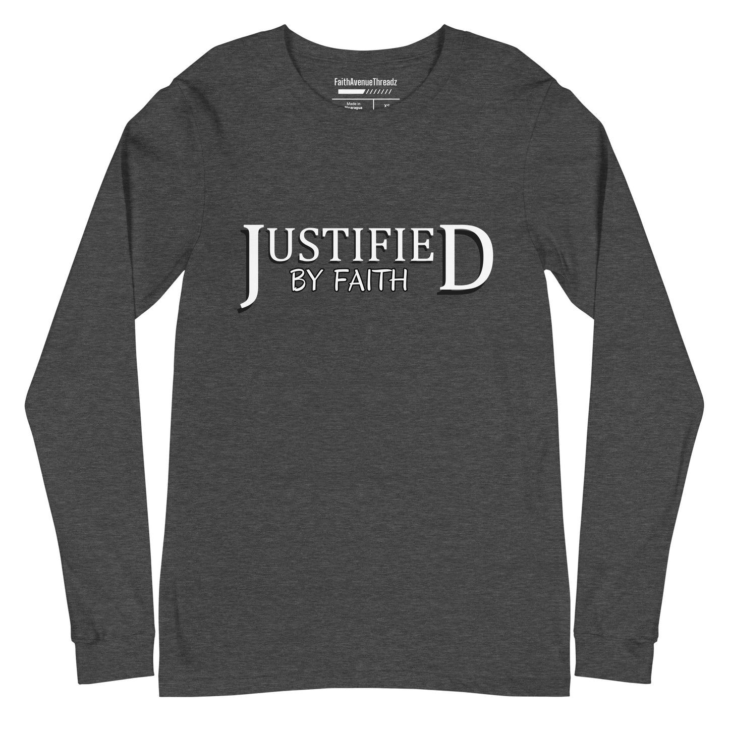 Justified By Faith Christian Long Sleeve Tee