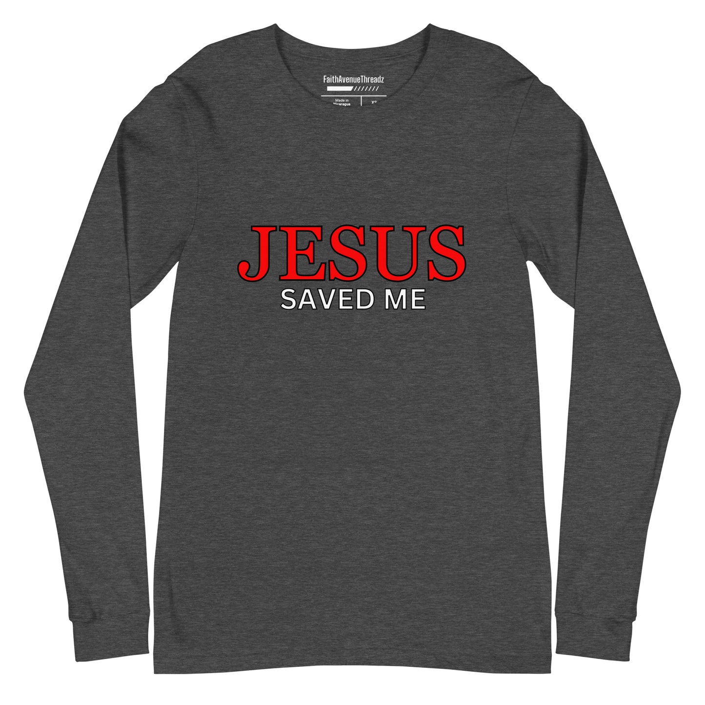 Jesus Saved Me Christian Long Sleeve Tee