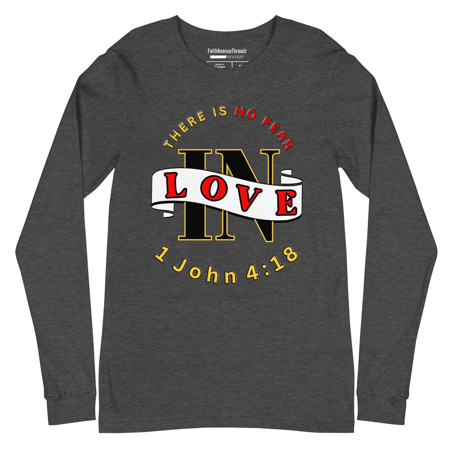 No Fear In Love Christian Long Sleeve Tee