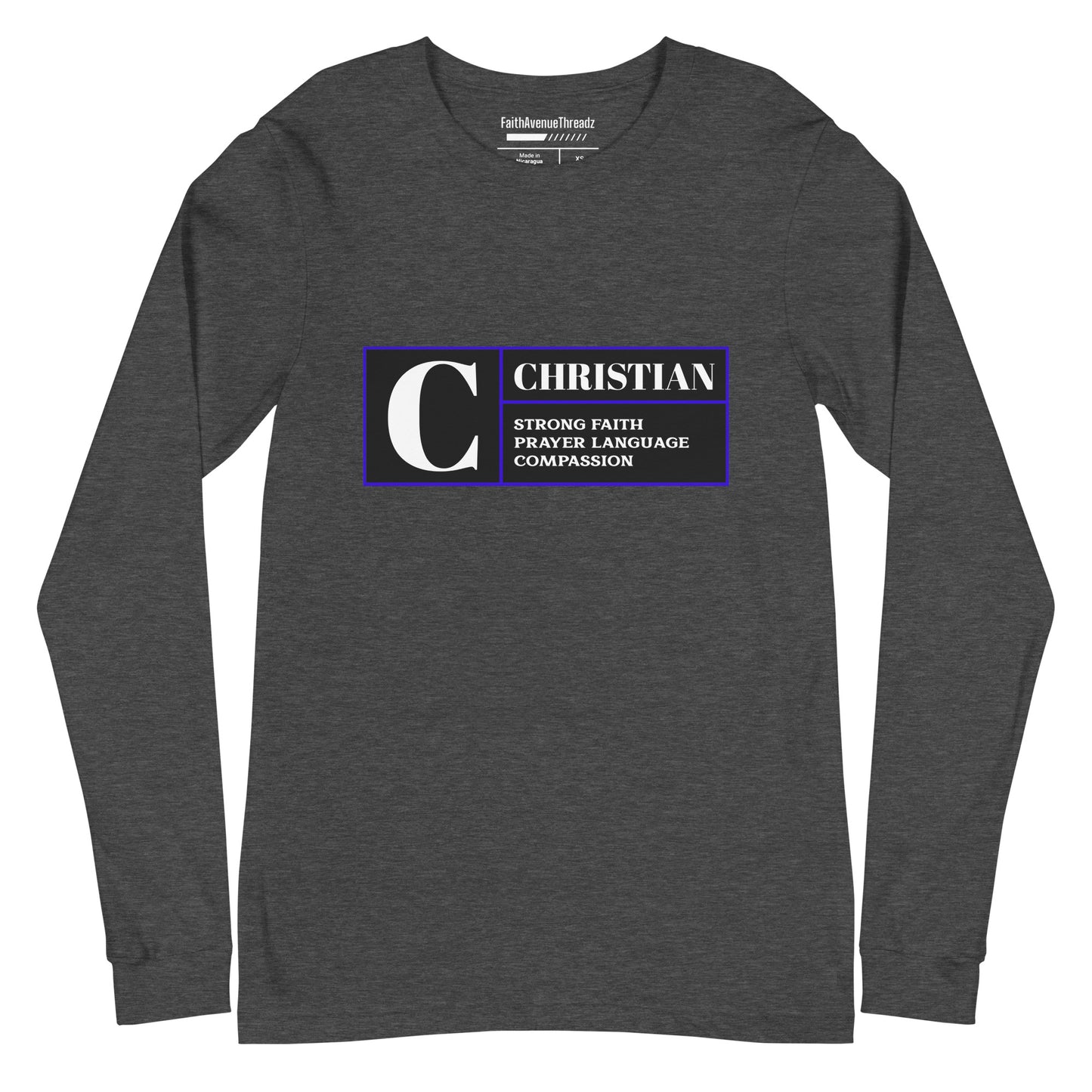 Rated C For Christian - Christian Long Sleeve Tee