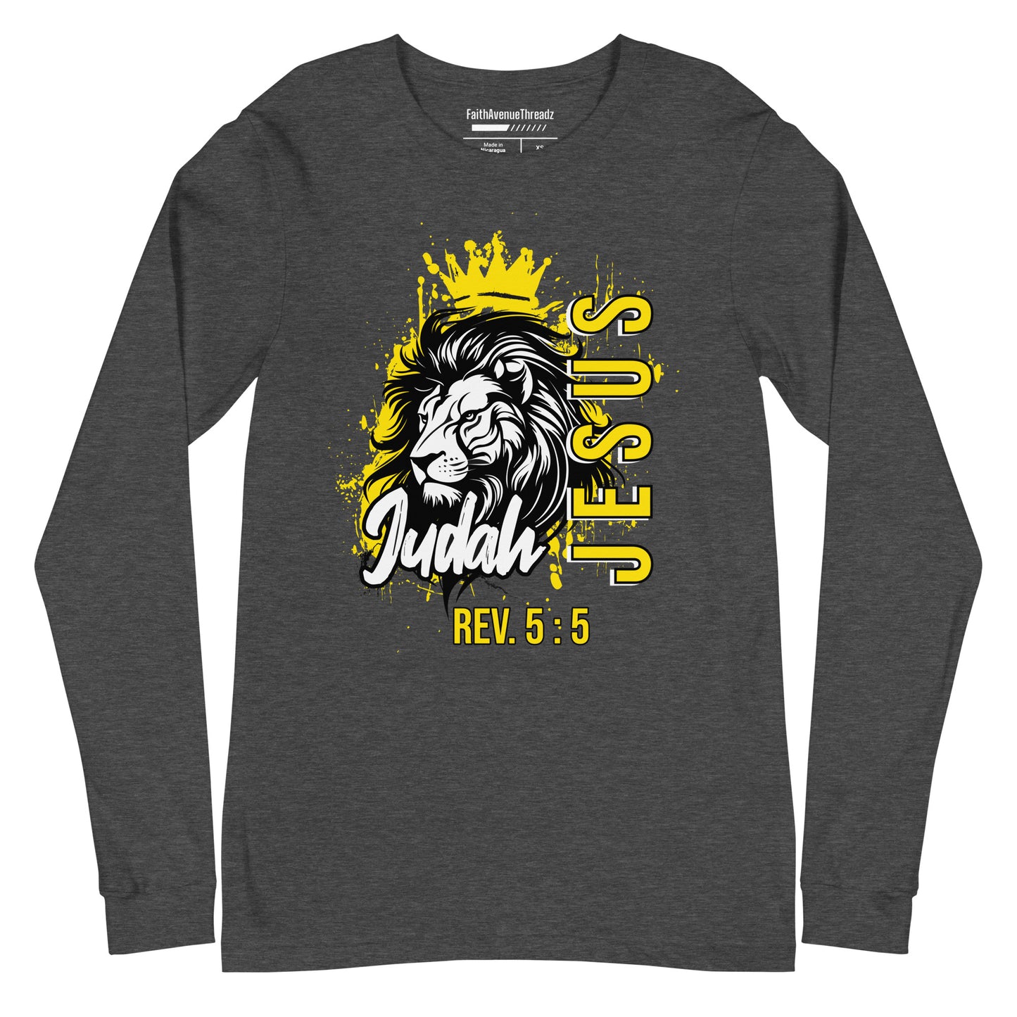 Jesus, The Lion of Judah Christian Long Sleeve Tee