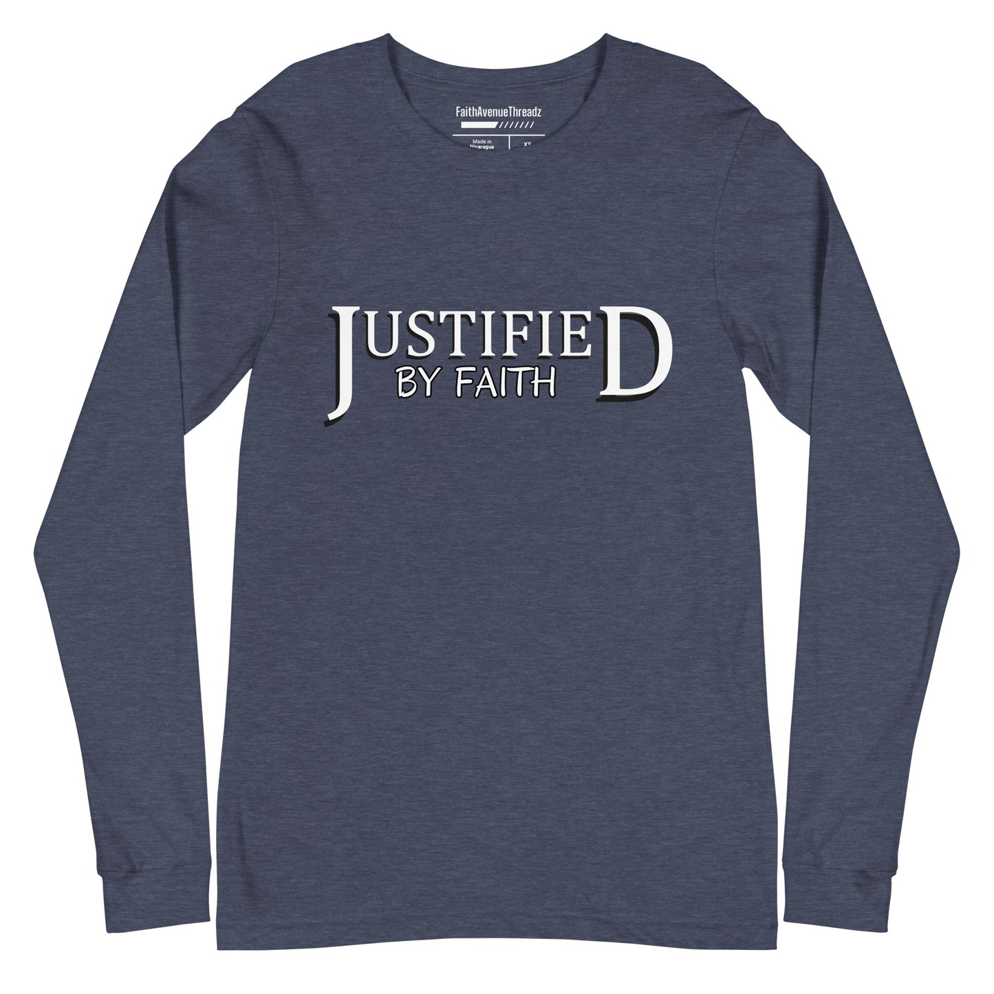 Justified By Faith Christian Long Sleeve Tee