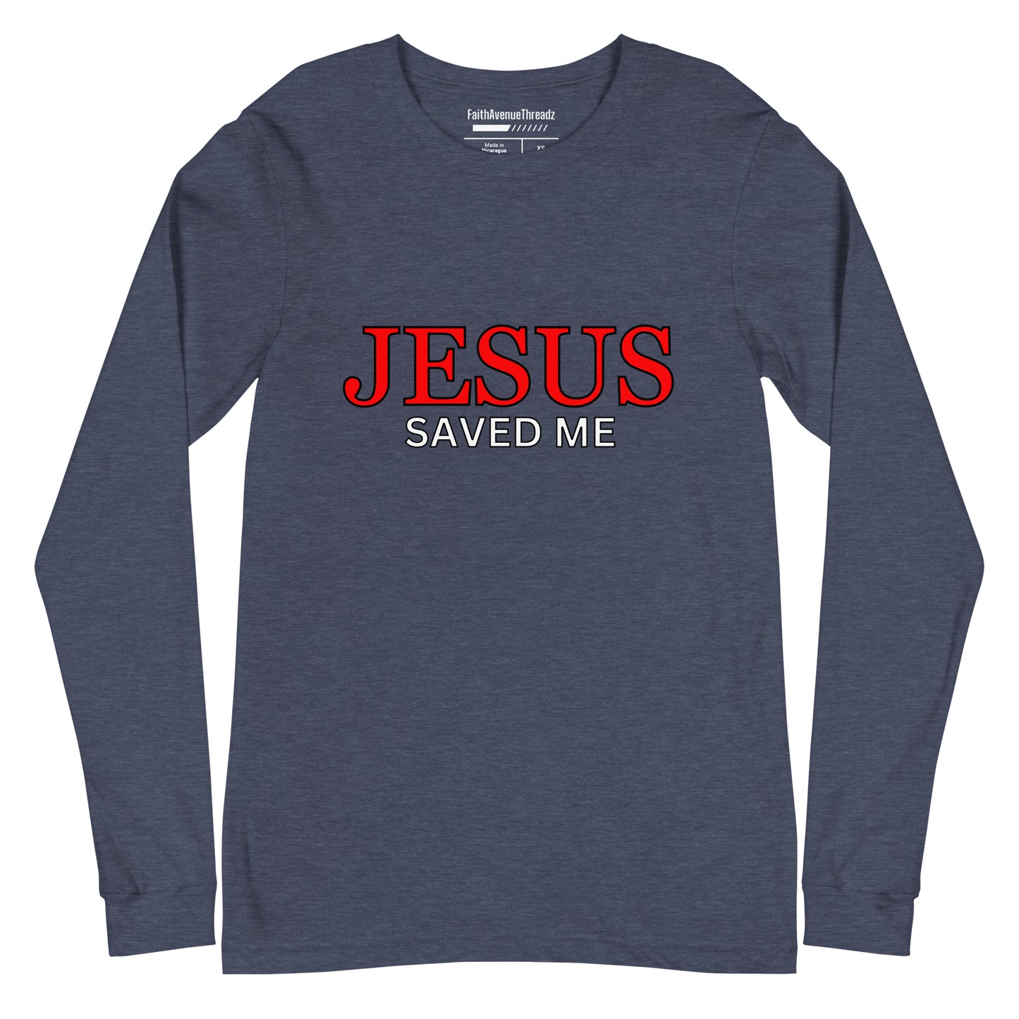 Jesus Saved Me Christian Long Sleeve Tee