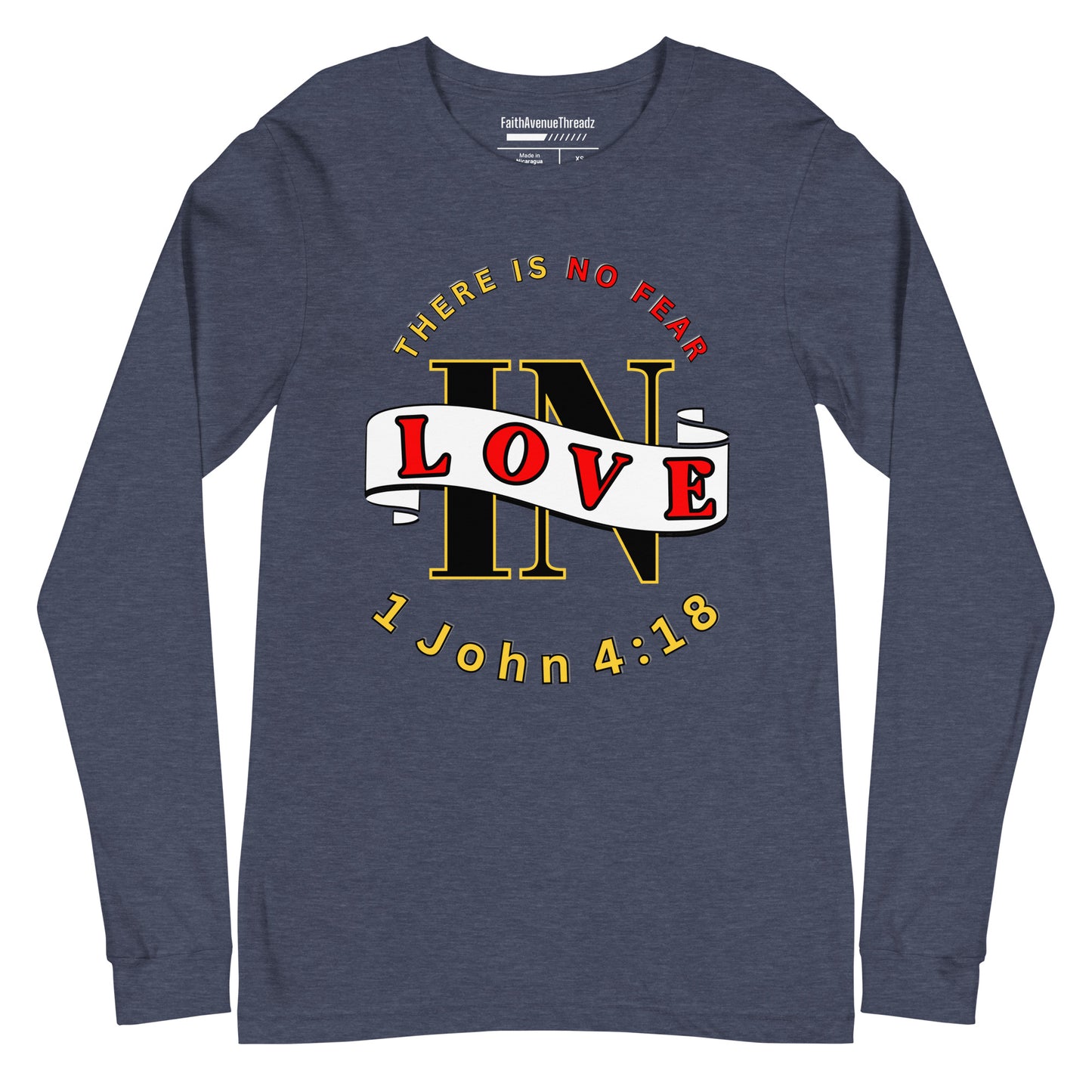 No Fear In Love Christian Long Sleeve Tee