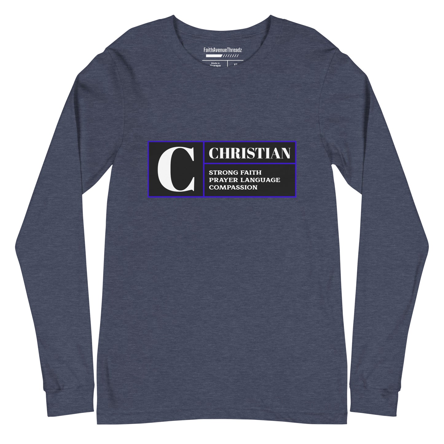 Rated C For Christian - Christian Long Sleeve Tee
