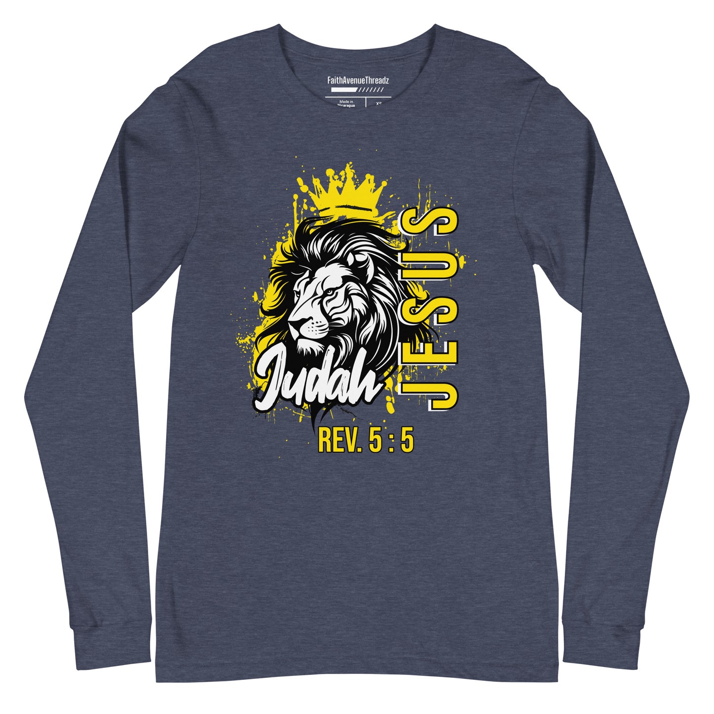Jesus, The Lion of Judah Christian Long Sleeve Tee
