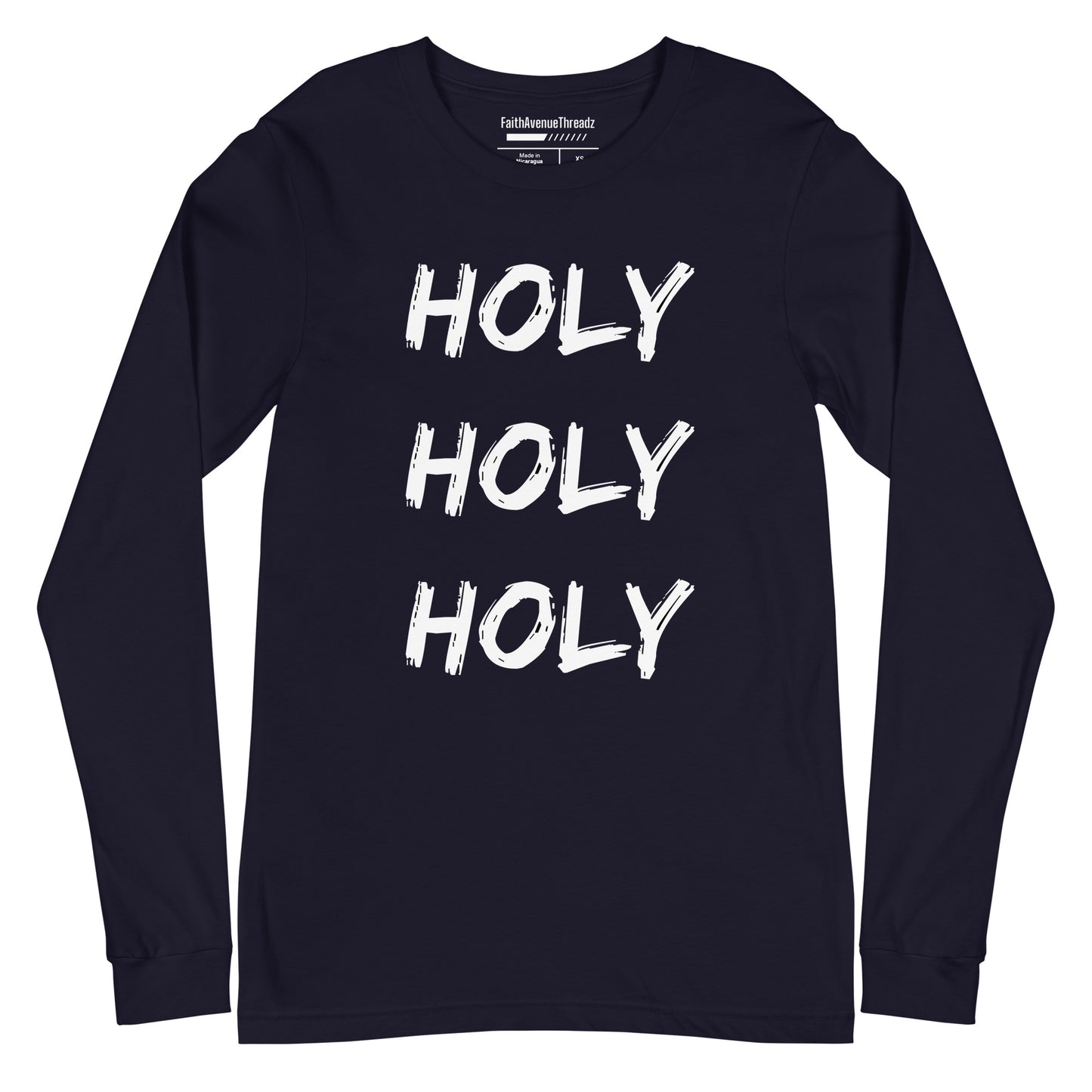 Holy Holy Holy Christian Long Sleeve Tee