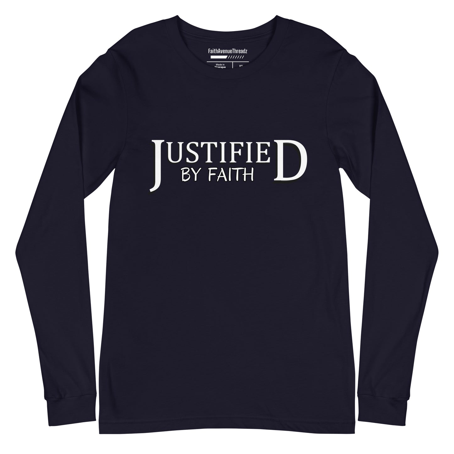 Justified By Faith Christian Long Sleeve Tee