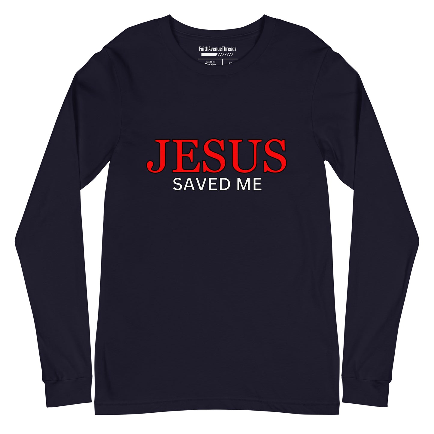 Jesus Saved Me Christian Long Sleeve Tee