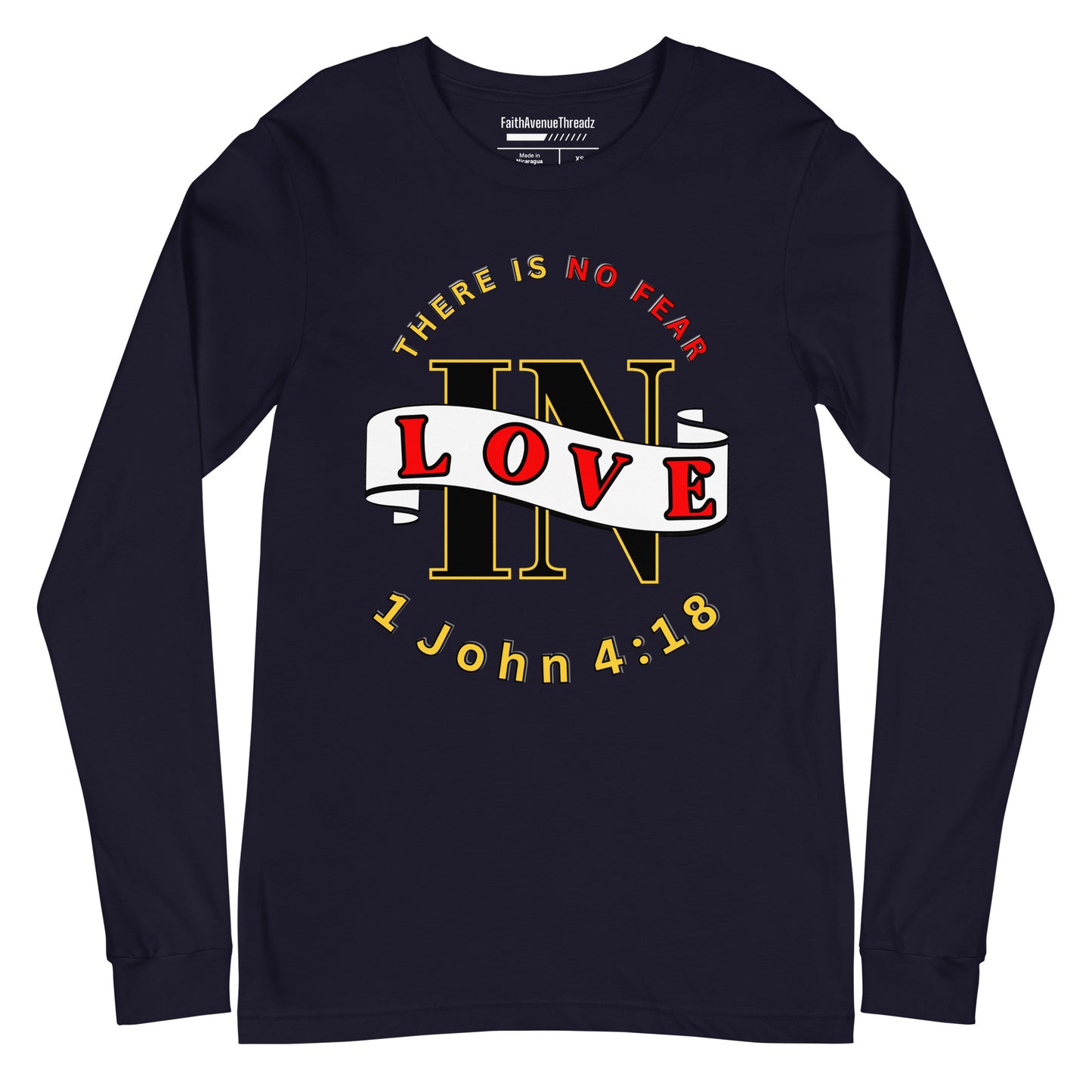 No Fear In Love Christian Long Sleeve Tee