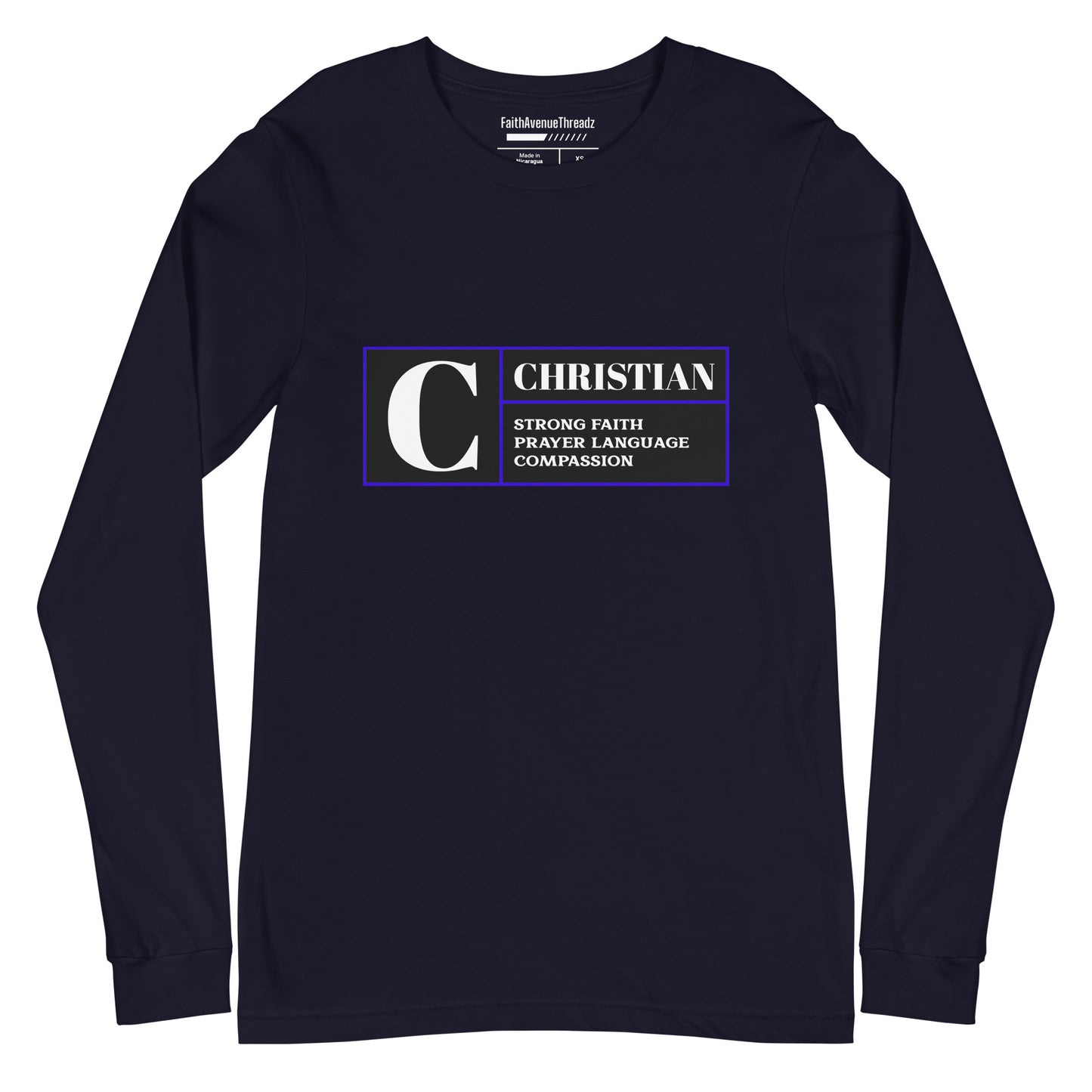 Rated C For Christian - Christian Long Sleeve Tee