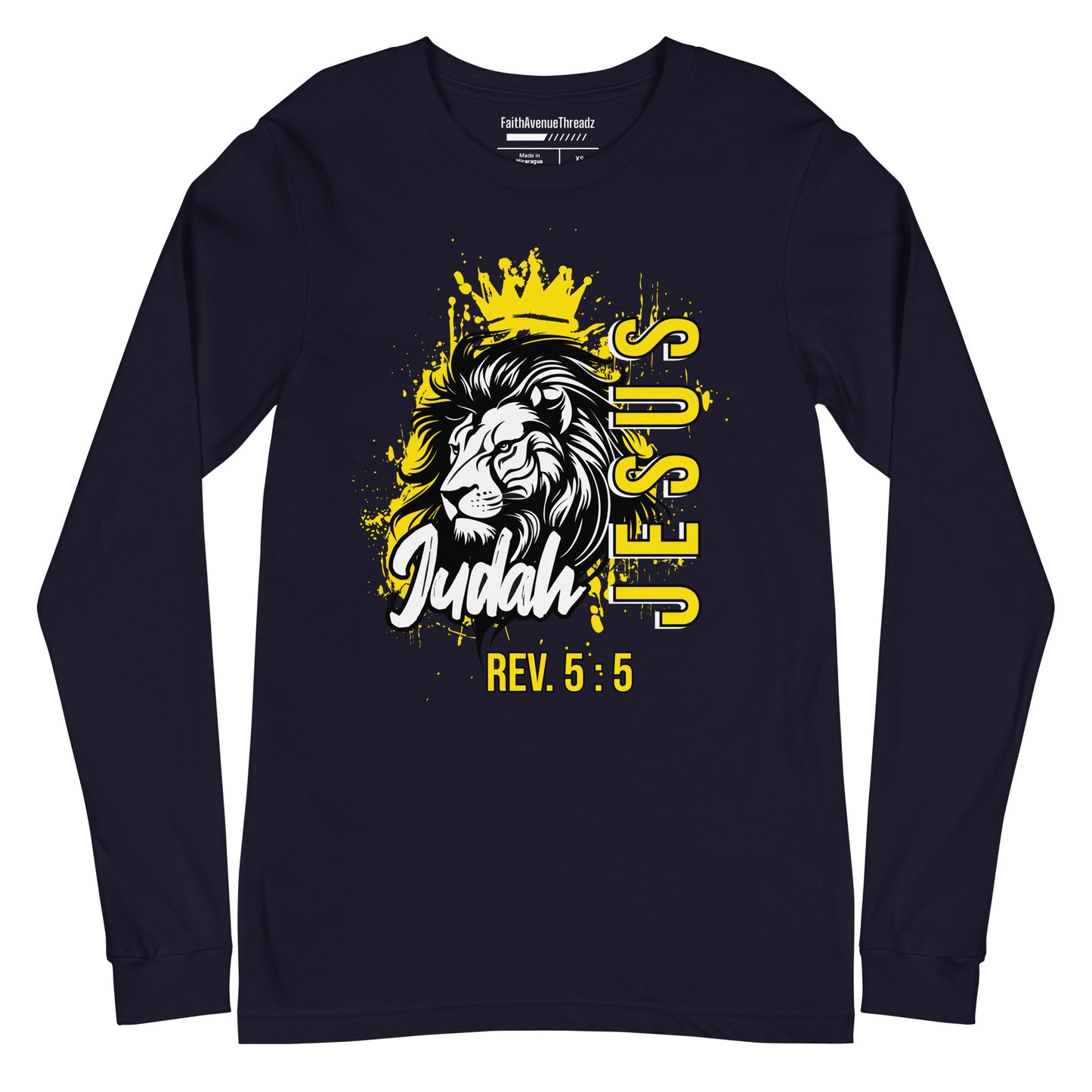 Jesus, The Lion of Judah Christian Long Sleeve Tee