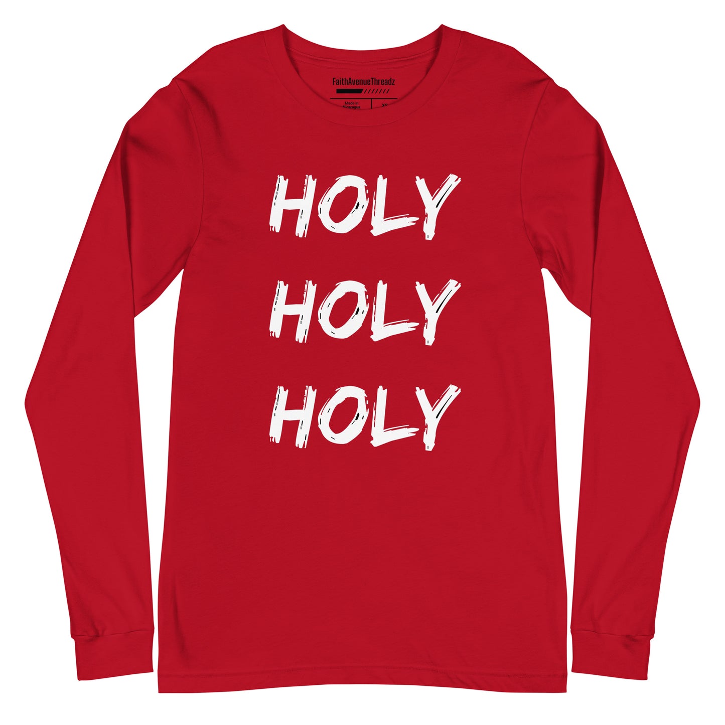 Holy Holy Holy Christian Long Sleeve Tee