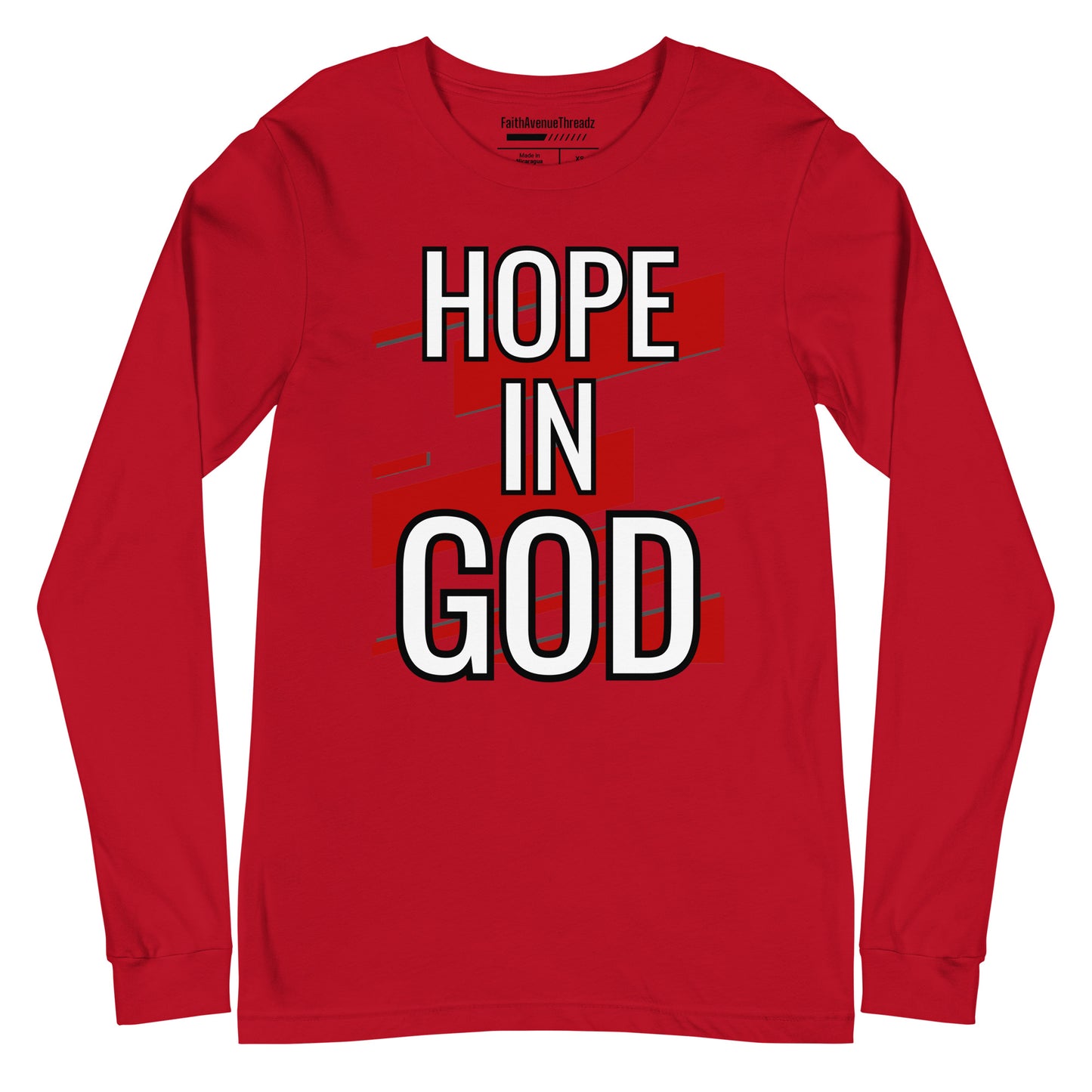Hope In God Christian Long Sleeve Tee