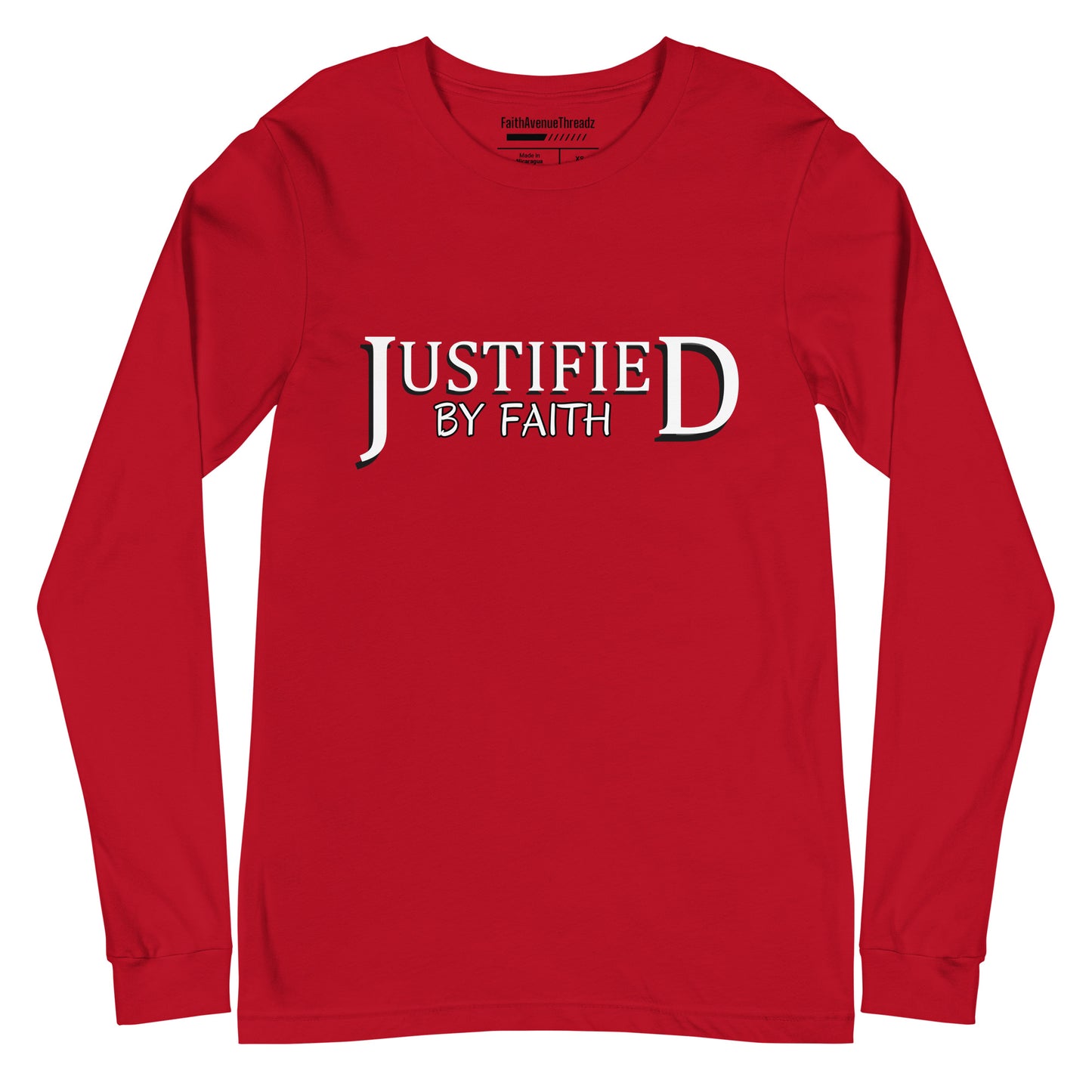 Justified By Faith Christian Long Sleeve Tee
