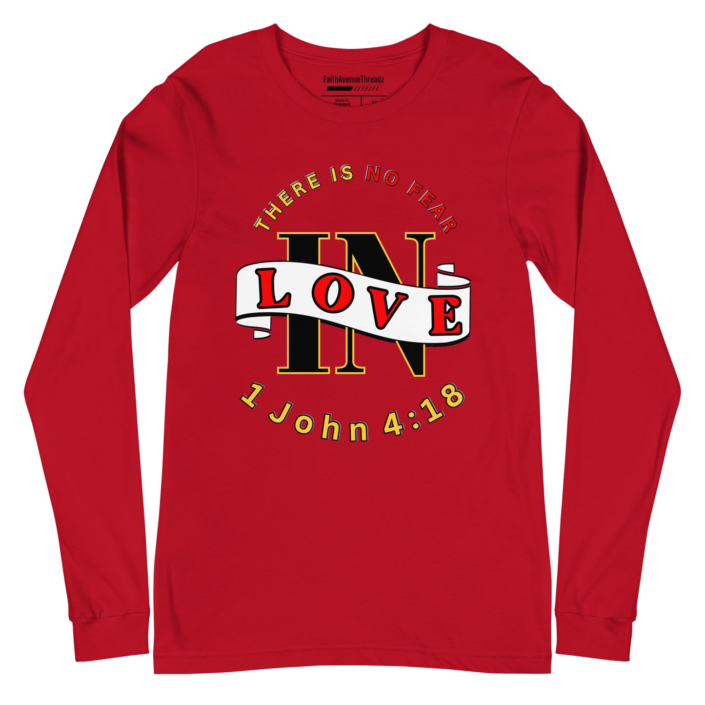No Fear In Love Christian Long Sleeve Tee