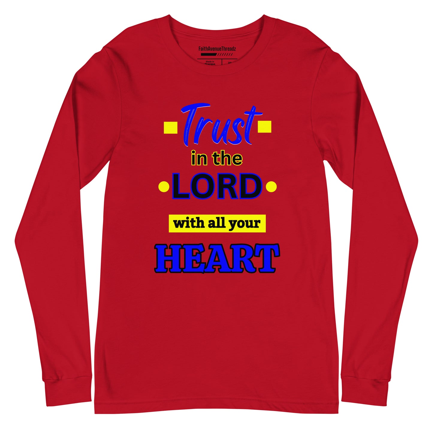 Trust In The Lord Christian Long Sleeve Tee