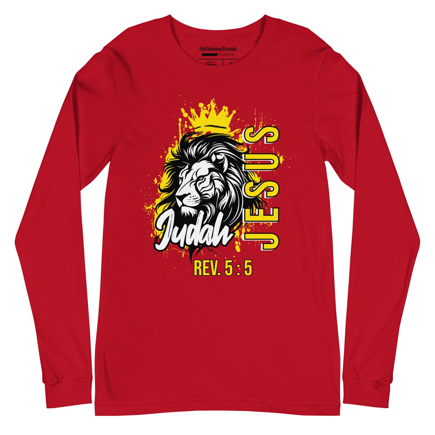 Jesus, The Lion of Judah Christian Long Sleeve Tee