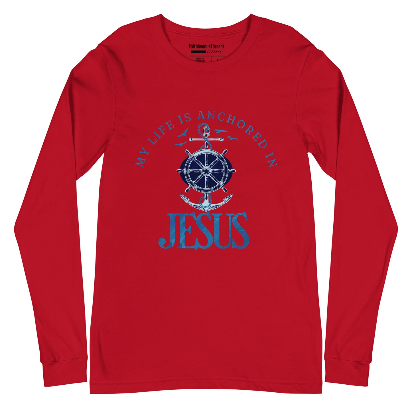 Anchored In Jesus Christian Long Sleeve Tee