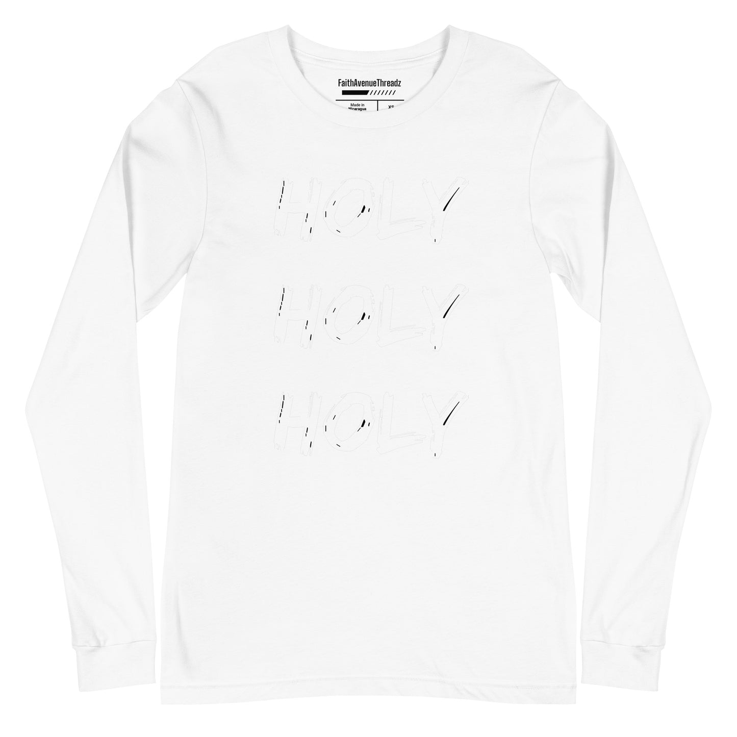 Holy Holy Holy Christian Long Sleeve Tee