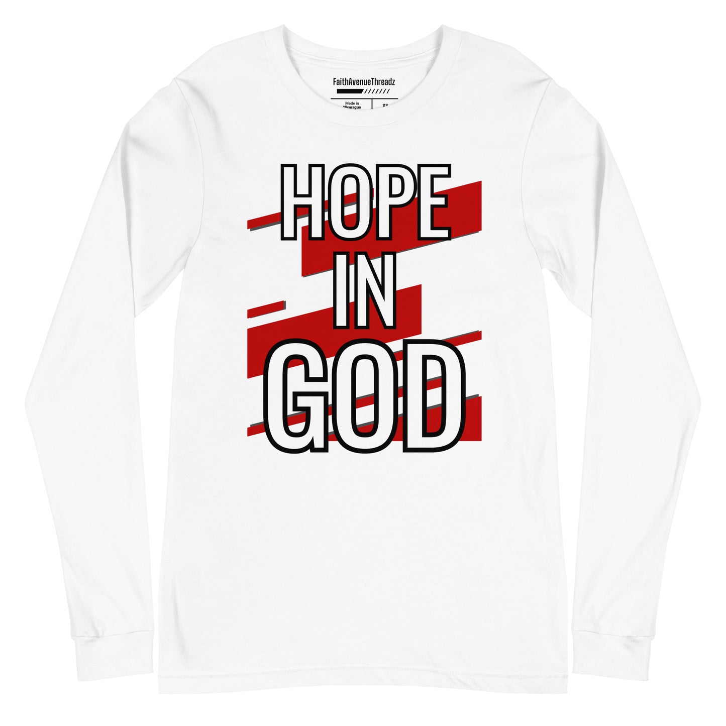 Hope In God Christian Long Sleeve Tee