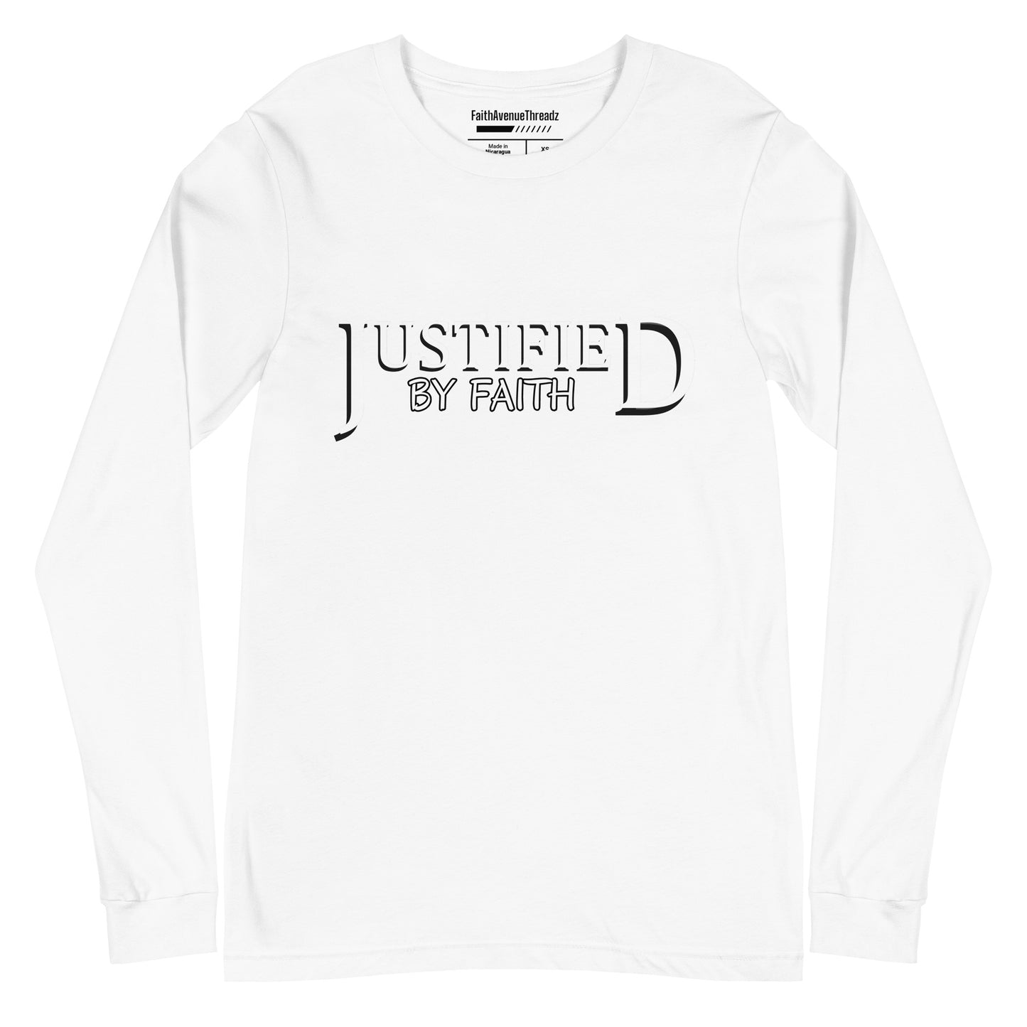 Justified By Faith Christian Long Sleeve Tee